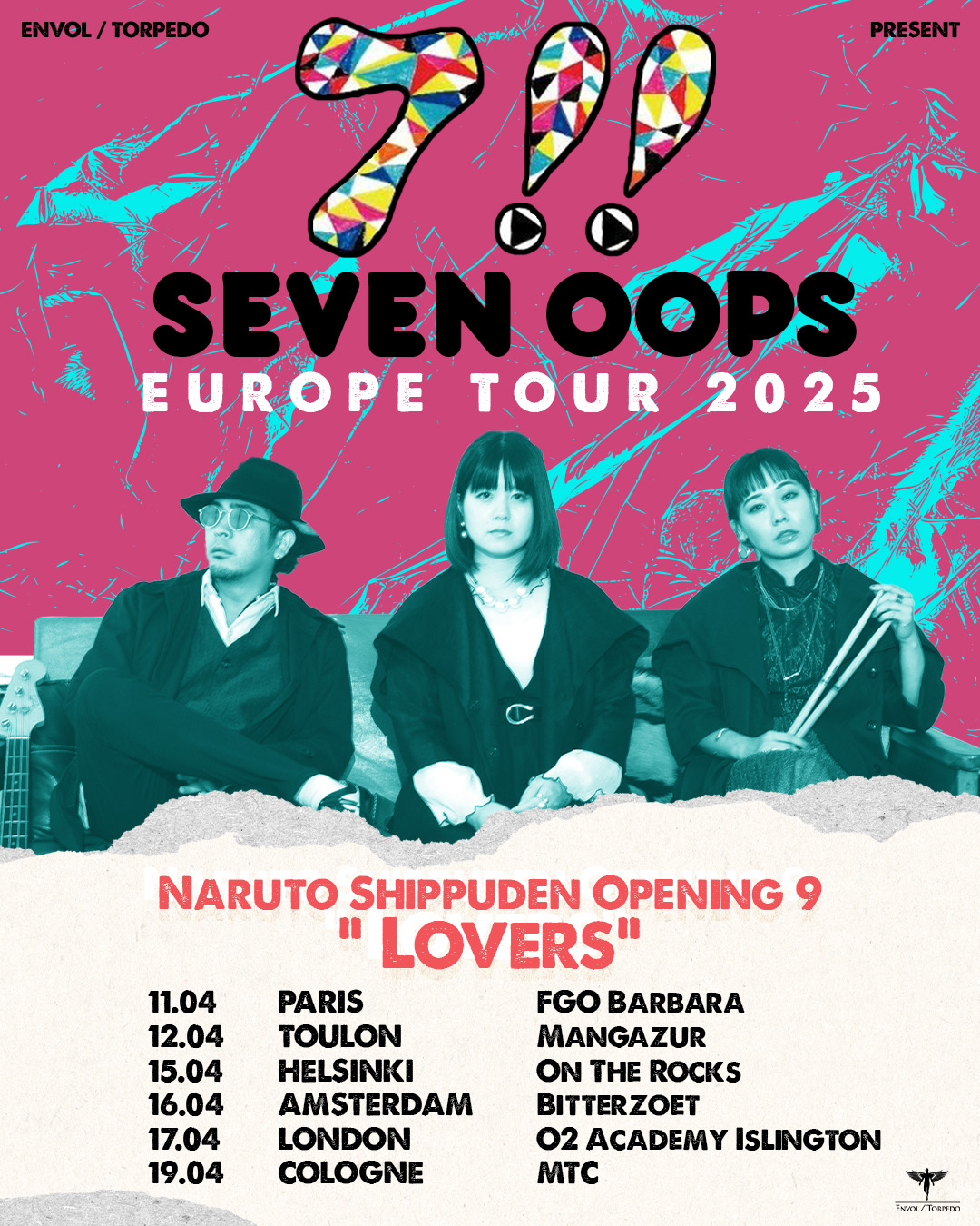 Seven Oops: Gira Europea 2025